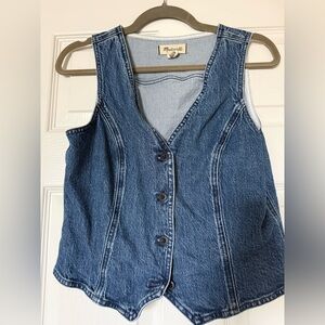 Madewell Light Blue Denim Top